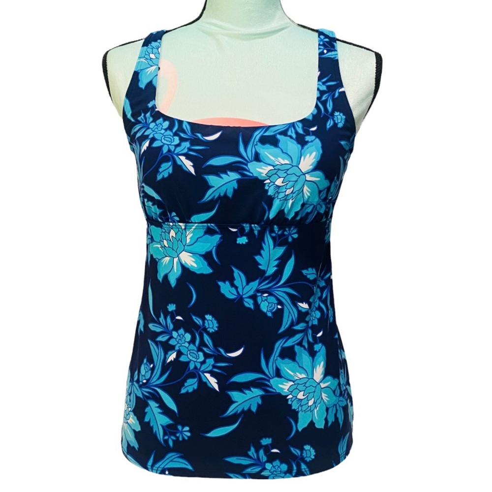 Lands' End Women's Tankini Swimsuit Top Size 6D